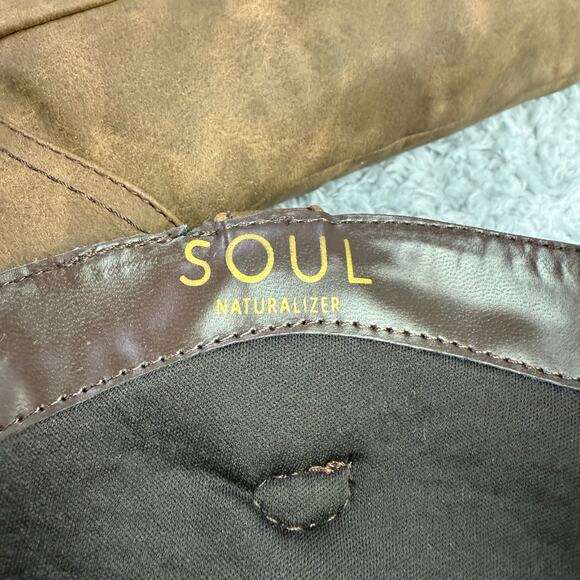 SOUL by Naturalizer Zoya Knee High Boot Women's 7.5 Brown Riding Boho Western - Picture 8 of 10